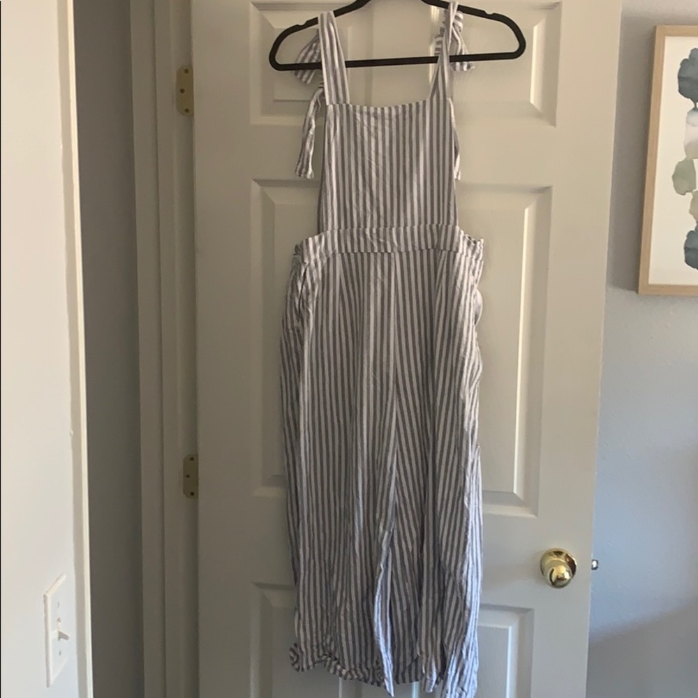 Culotte striped daytime jumpsuit